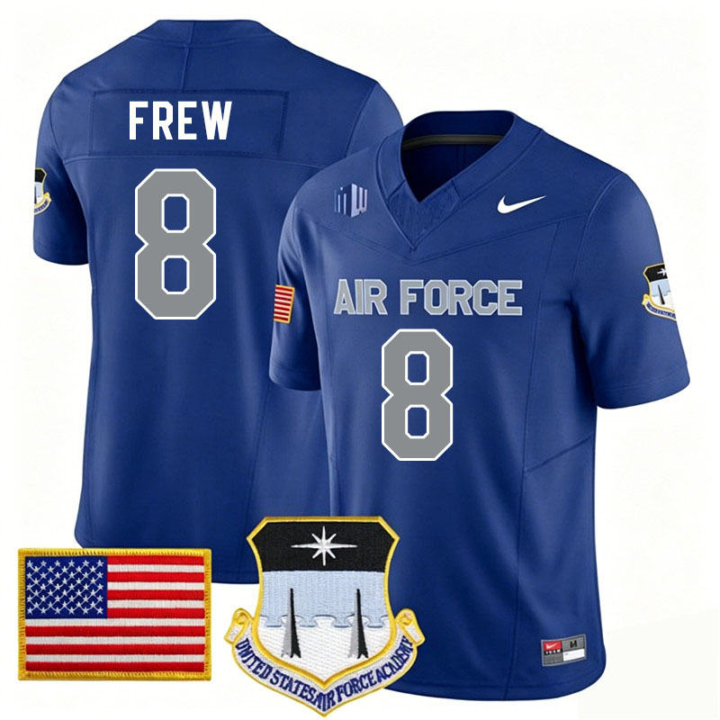 Air Force Falcons #8 Kade Frew College Football Jerseys,Uniforms-Royal